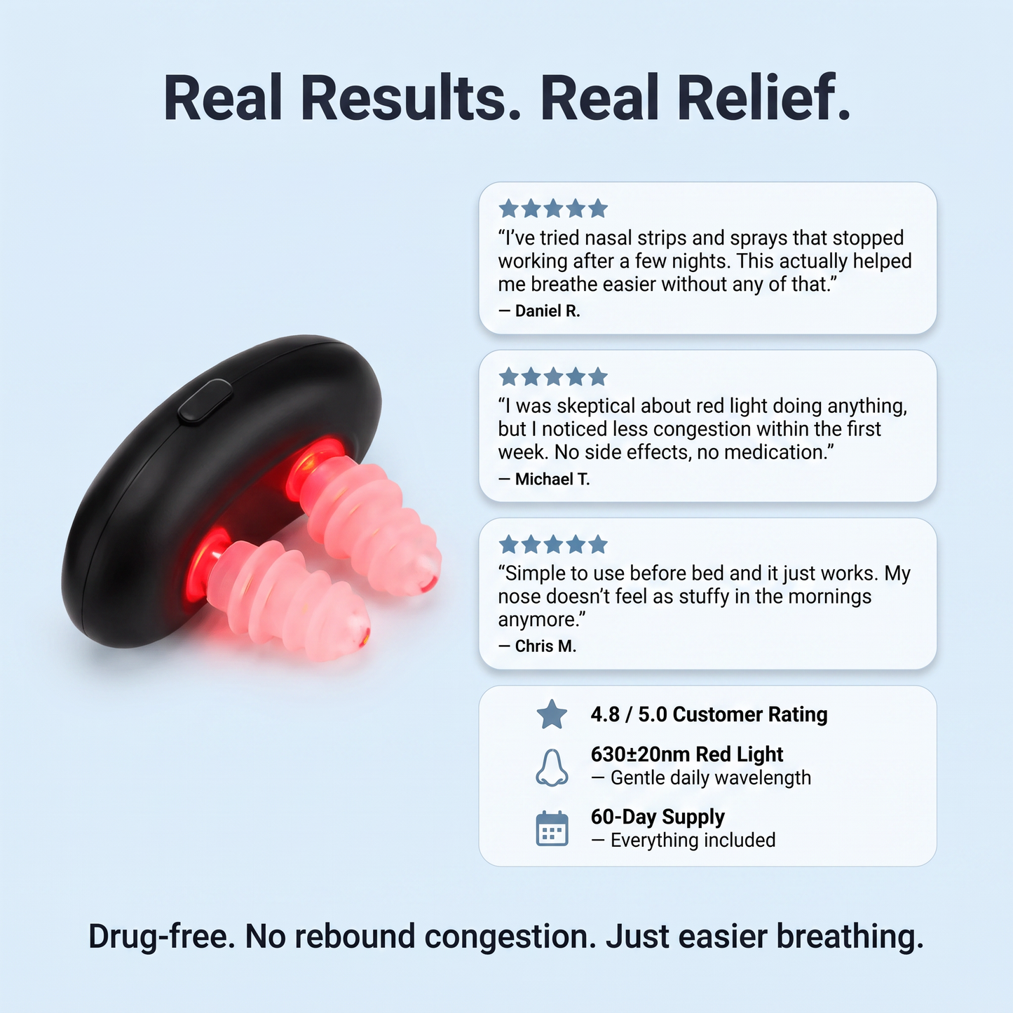 BreatheRelief™ - Red Light Nasal Relief
