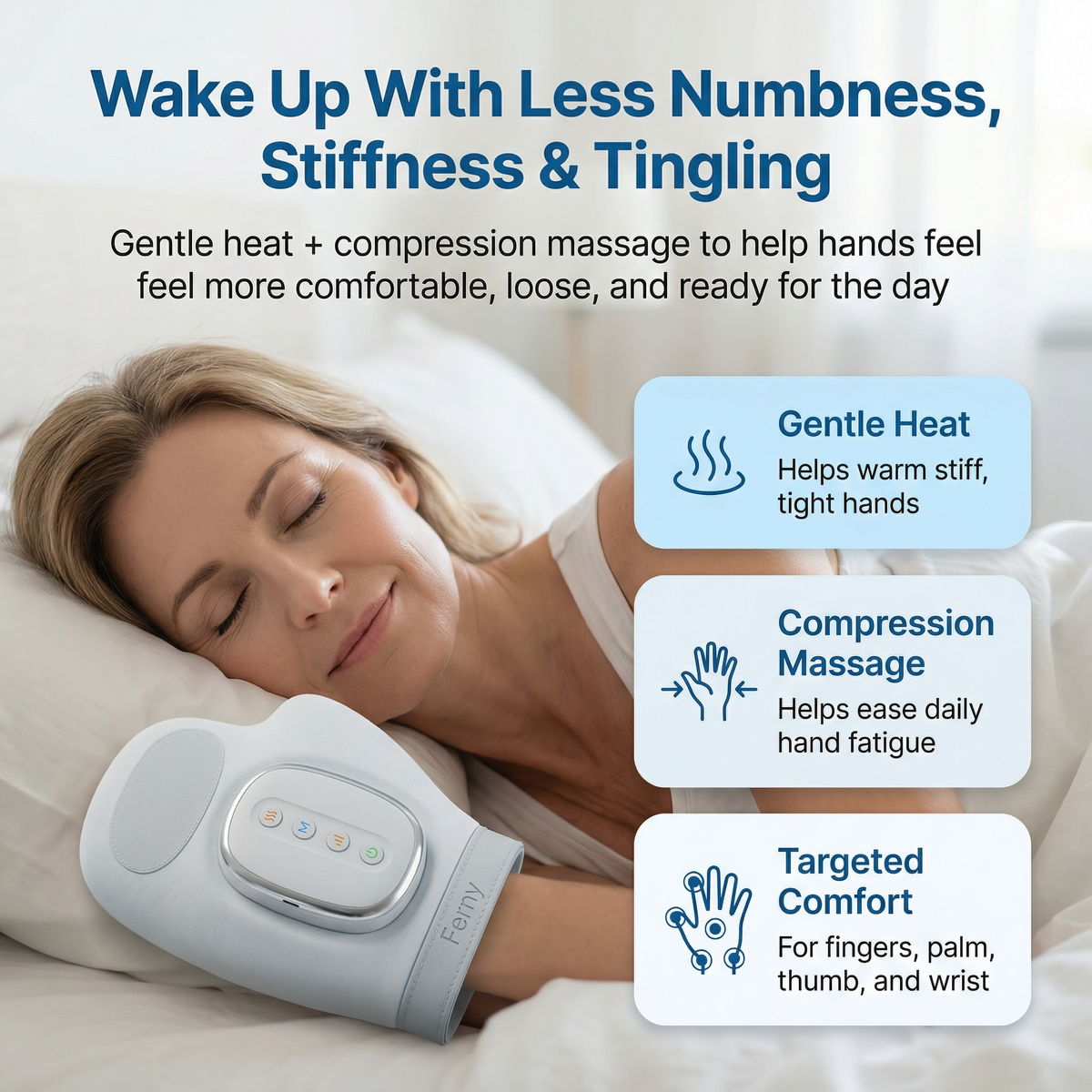 FernyRelief™ – Heated Hand Massager